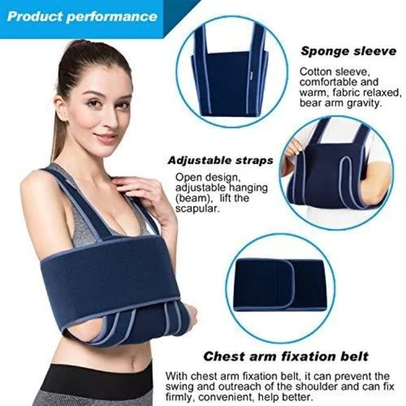 Velpeau Arm Sling Shoulder Immobilizer For Right or Left Arm Model VP0301 Size M - Picture 11 of 11